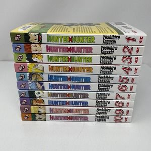 Hunter X Hunter Lot 10 by Yoshihiro Togashi English Manga Vol 1 – 10 beautiful